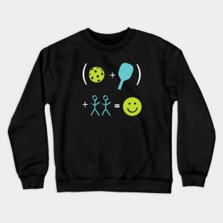 Happy Pickleball Equation Crewneck Sweatshirt